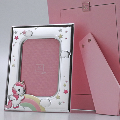 Argenteria per bambini: cornice coveri per bambina