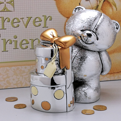 Argenteria per bambini: salvadanaio Forever Friends