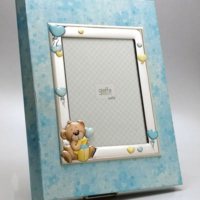 Cornici in argento: Album 20x25 Orsetto Regalo Celeste 