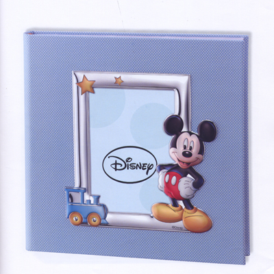 Cornici in argento: Album 30x30 Mickey Mouse Trenino Celeste  