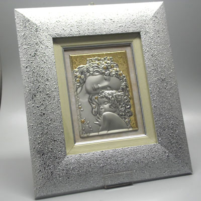 Cornici in argento: Maternita'  KLIMT Cornice Arg.28x25