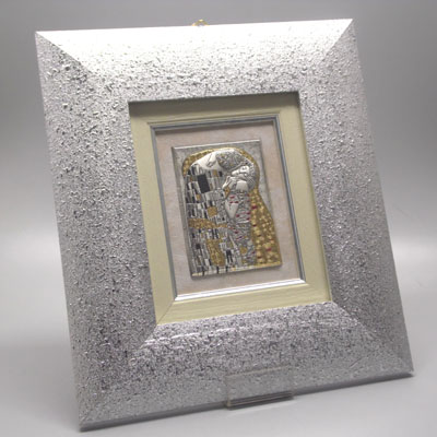Cornici in argento: Quadro Argento Bacio Klimt 