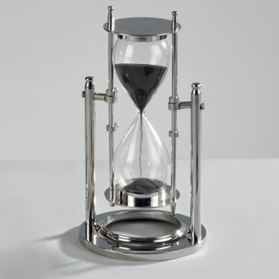 Cornici in argento: Clessidra Nera h.21cm in Sheffield