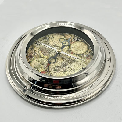 Cornici in argento: Bussola Fermacarte con piedini in Sheffield d.15cm - 3445 - 