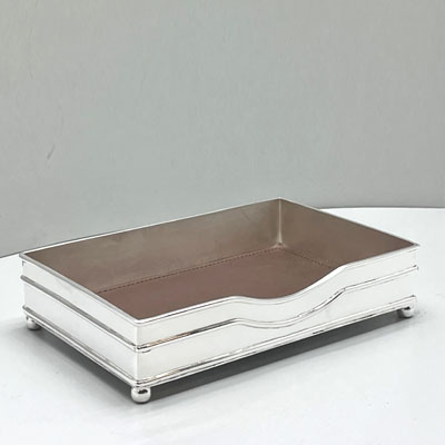 Cornici in argento: Svuotasche rettangolare 23x14 cm in sheffield - 3445 -