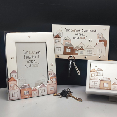 Cornici in argento: Collezione Linea Casette Colorate in Argento