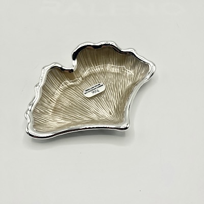 Cornici in argento: Piattino 14x10 Ginco Biloba  Colore Sabbia