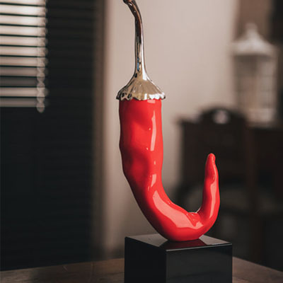 Cornici in argento: Peperoncino Statua Sequenze Porta Fortuna