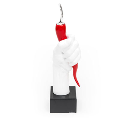 Cornici in argento: Statua Forza con Peperoncino h.39 Sequenze - 3445 - 