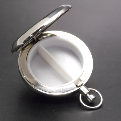 Cornici in argento: Scatola tonda cipolla p/pillole 2 scomparti d.4cm