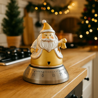 Cornici in argento: Timer Babbo Natale 8x10 in Argento - Oro