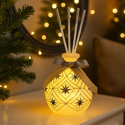 Cornici in argento: Profumatore Luminoso con Led Natalizio Oro