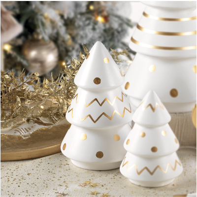Cornici in argento: Albero in Ceramica Bianco e Oro