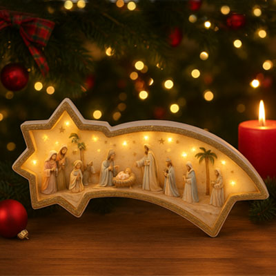 Cornici in argento: Cometa Presepe Luminosa 23cm 