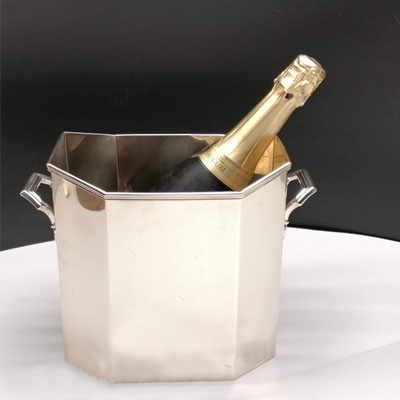 Cornici in argento: Secchio Champagne  In Argento 800 Ottagonale  21x15