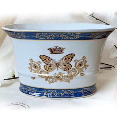 Cornici in argento: Ciotola Ovale Ceramica - Queen Elisabeth - 15x25