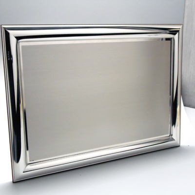 Cornici in argento: Targa argento 925 + Cornice Ag.  + Incisione + Confezione