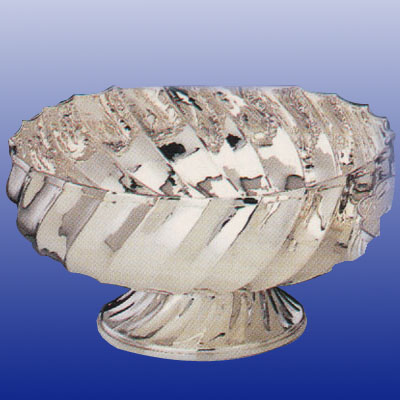 Alzata tonda in argento