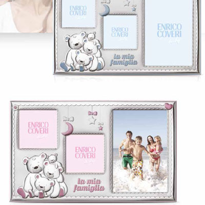 Regali in argento per bambini: Cornici multiple Enrico Coveri