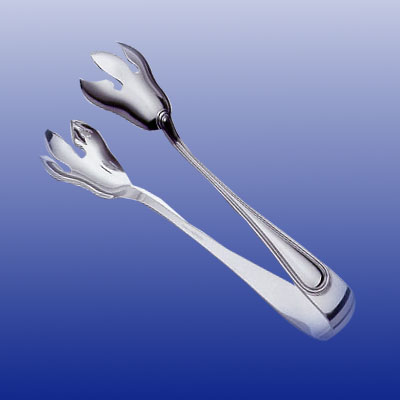 Molla per servire il ghiaccio in argento
